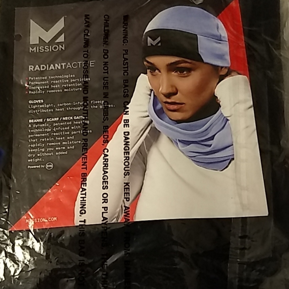 Mission Radiantactive: Beanie/Scarf/neck gater